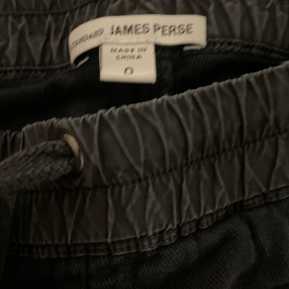 James Perse Black Drawstring Jogger Pants Size 0 Luxury Casual Minimalist - Picture 3 of 4